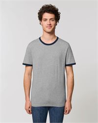 T-SHIRT CON BORDI IN CONTRASTO UNISEX 155 g/m²
